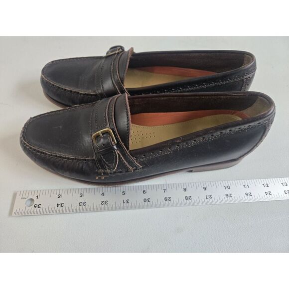 COLE HAAN GRAND OS PINCH HAND SEWN BROWN BUCKLE‎ PENNY LOAFER SHOES MENS 10 - Picture 10 of 11